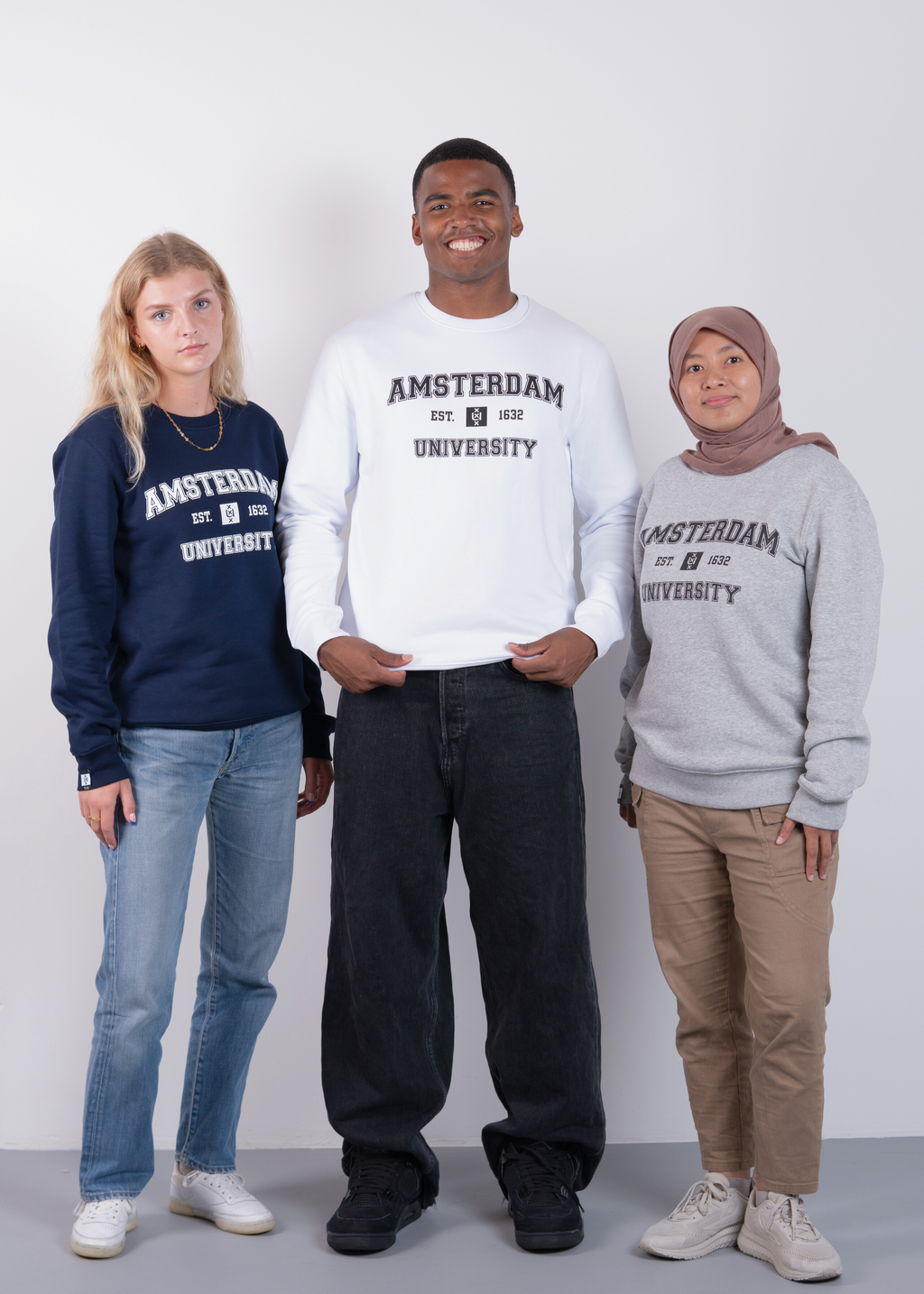 Sweater uniseks Classic Amsterdam University since 1632 in diverse kleuren
