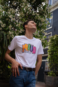 Pride shirt 'PROUD'  Universiteit van Amsterdam