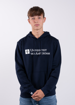 Hoodie unisex with the University of Amsterdam logo in multiple colors