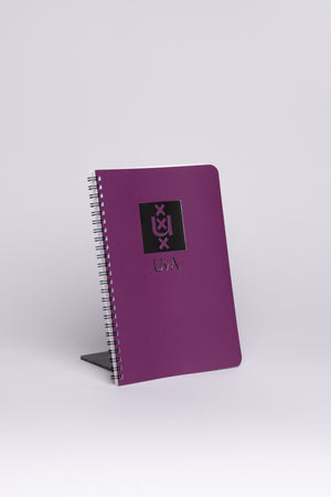 UvA University of Amsterdam A5 or A4 notebook in multiple colours