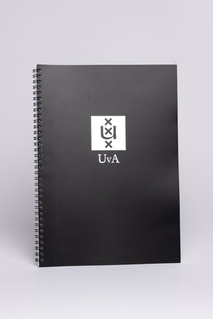 UvA University of Amsterdam A5 or A4 notebook in multiple colours